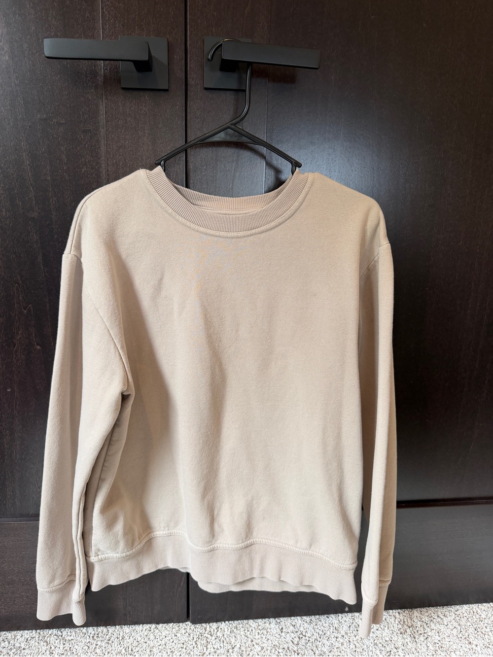 Zara Crewneck Sweater in Light Beige